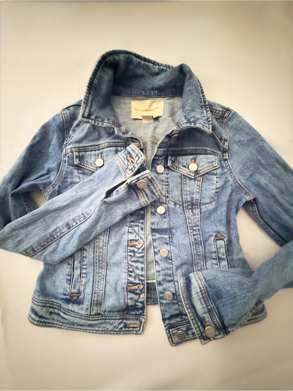 Pilcro & the Letterpress Blue Cropped Denim
Trucker Jacket Anthropology Small